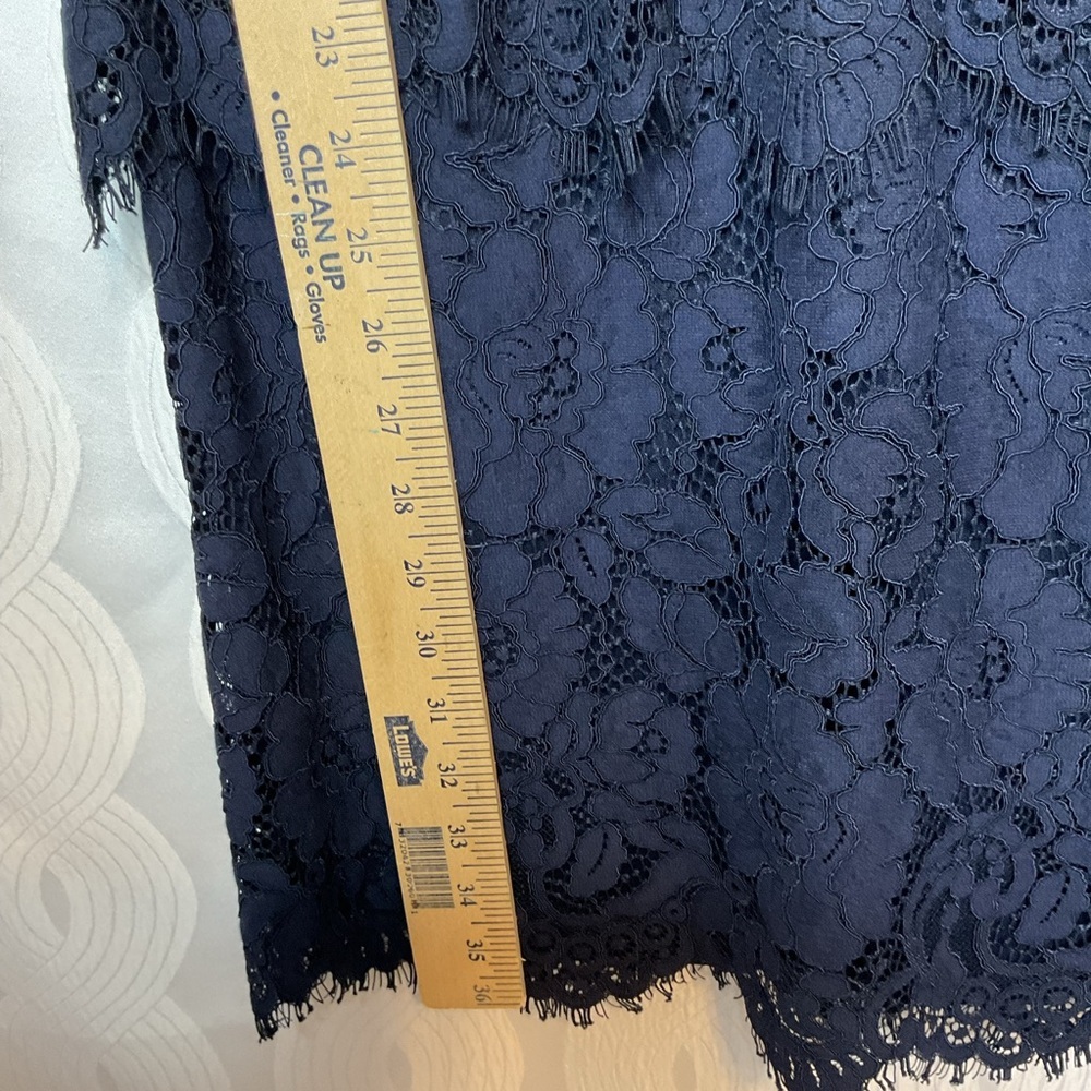 Lauren Ralph Lauren navy lace dress 6 - Picture 8 of 11